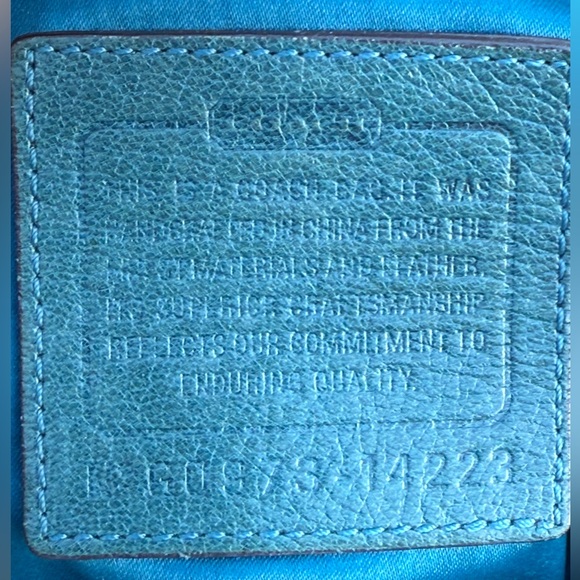 Coach Kristen (14223) Green Leather Hobo Satchel Shoulder Bag (w/twilly)(EUC) - Picture 13 of 17